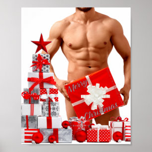 Poster Presentes do orgulho gay SlipperyJoe Natal present