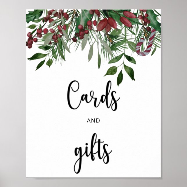 Poster Presentes e Cartões de Natal (Frente)