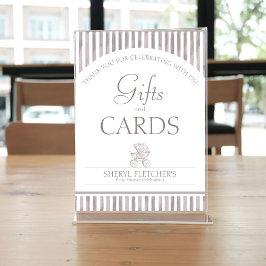 Poster Presentes e placas de Chá de fraldas de ferramenta