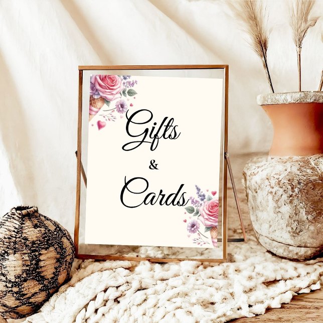 Poster Presentes e placas do Chá de panela do Sorvete Pas (Criador carregado)