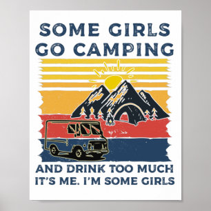 Poster Presentes Engraçados Da Menina De Acampamento