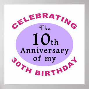 Poster Presentes engraçados de aniversário de 40 anos