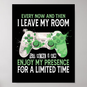 Poster Presentes Engraçados De Gamer De Controlador De Ví