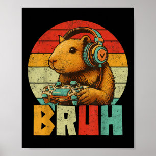 Poster Presentes Engraçados Para Capybara Lovers Meninos
