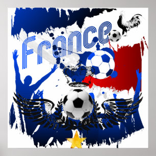 Poster Presentes franceses dos trabalhos de arte do