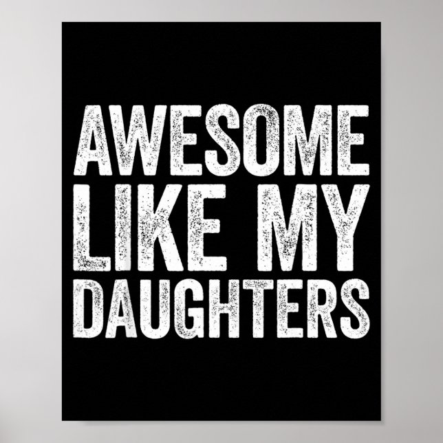 Poster Presentes Incríveis Como Minha Filha Homens Dia do (Frente)