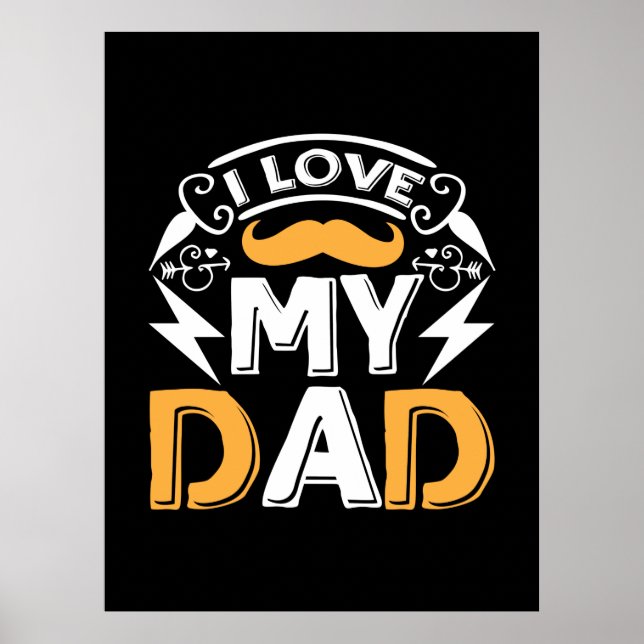 Poster Presentes Pai | Eu Amo o Meu Pai (Frente)