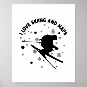 Poster Presentes para esquiadores Esqui Óculos de Esqui