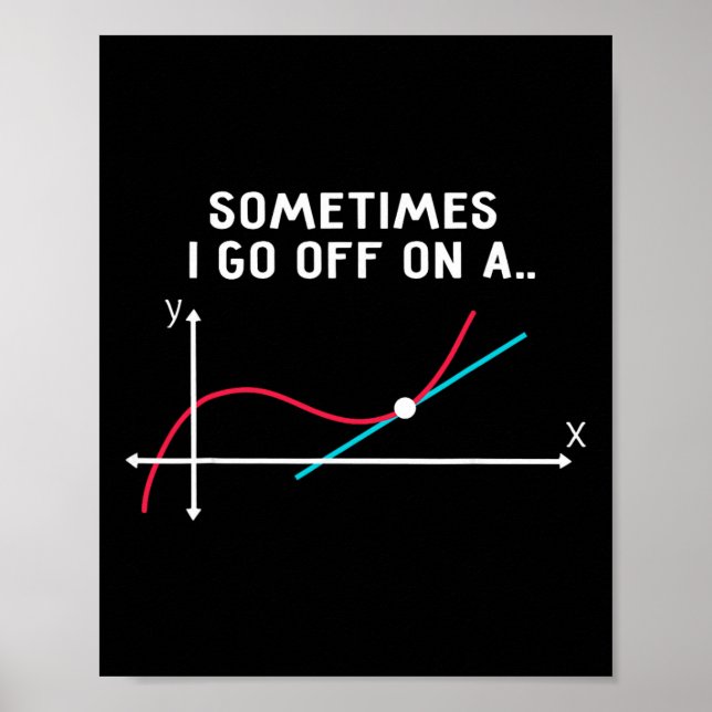 Poster Presentes para Professores de Matemática - Às veze (Frente)