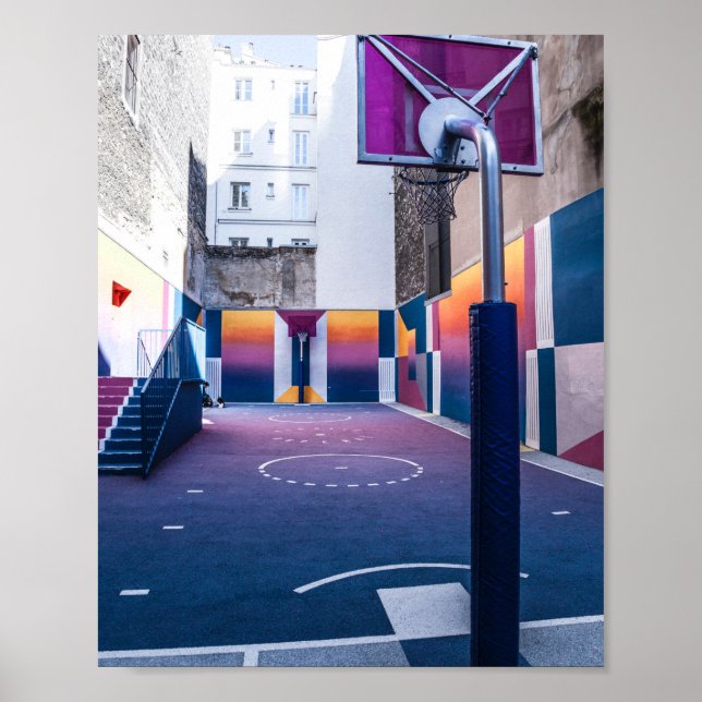 Poster presentes personalizados de basquete (Frente)