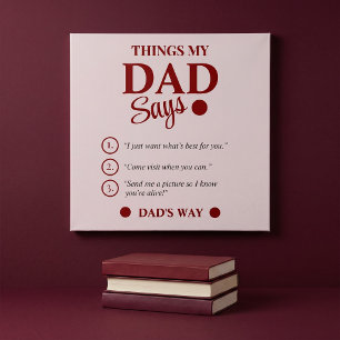 Poster Presentes Personalizados para o Dia do Pai com Fra