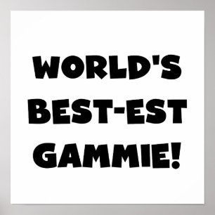 Póster Presentes preto e branco do Melhor-est Gammie do m