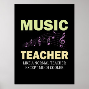 Poster Presentes Professor Professor de Música Muito Ma
