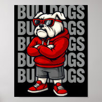 Presentes Retro Bulldogs para Homens Mulheres Meni