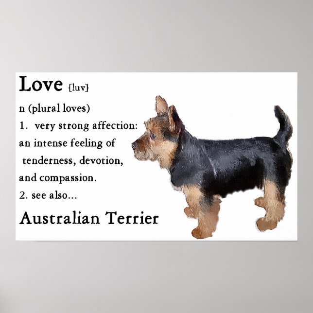 Poster Presentes Terrier australianos (Frente)