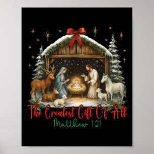Poster Presépio de Jesus O Maior de Todos o Merry Chr