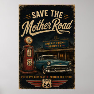 Poster Preservação da Antiga Estação de Combustível da Ro