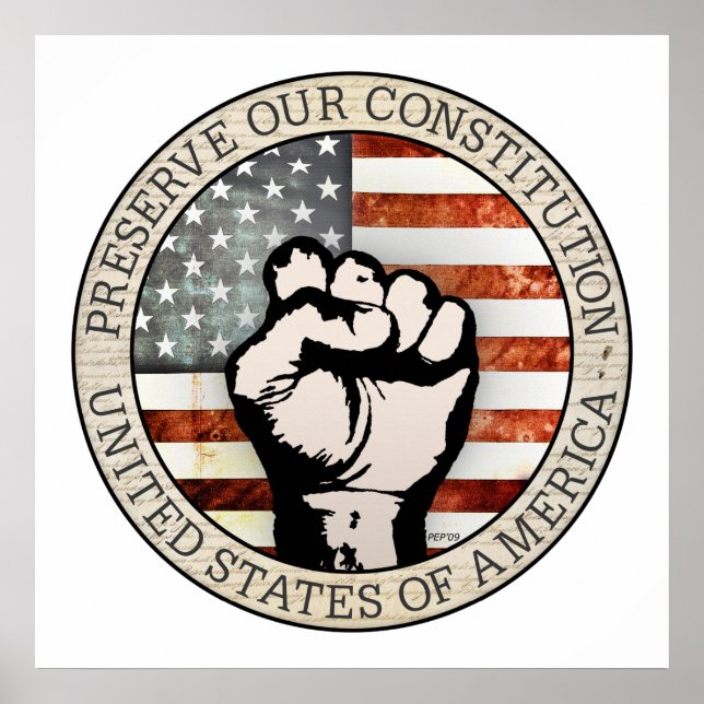 Póster Preservar a nossa Constituição (Frente)