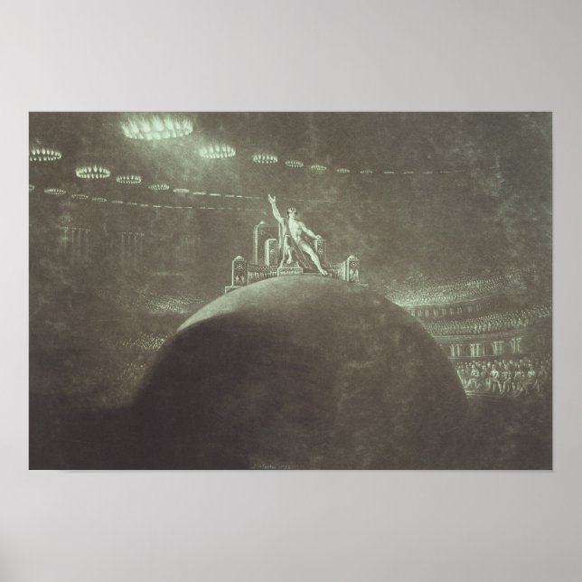 Poster Presidência satã no Conselho Inferno, 1824 (Frente)