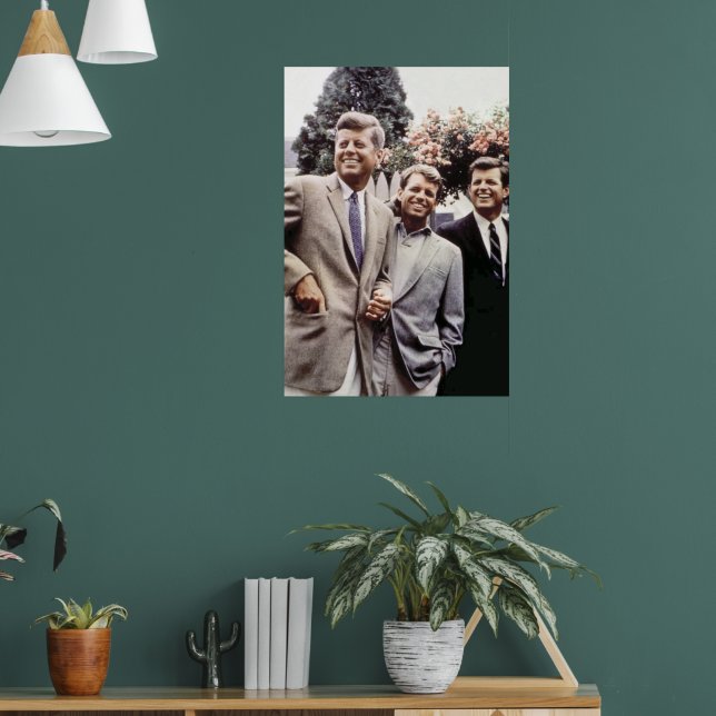 Poster Presidente americano John Kennedy & Robert & Ted (Sala de Estar 1)