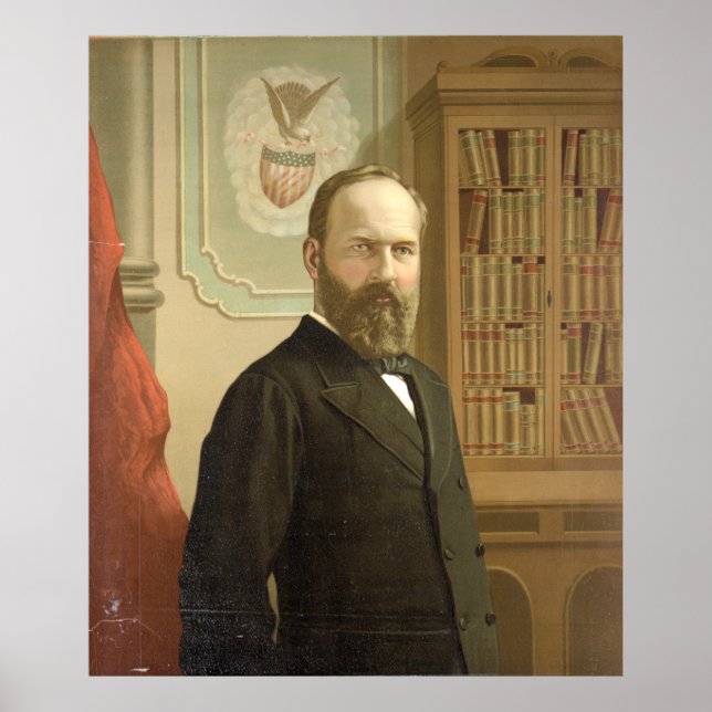 Poster Presidente Atrasado James A. Garfield, Por G. F. G (Frente)