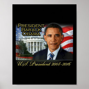 Poster Presidente Barack Obama 2008-2016 Presidente dos E