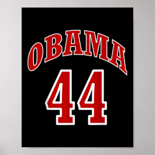 Poster Presidente Barack Obama 44 Shirt Faux Jersey 44 U