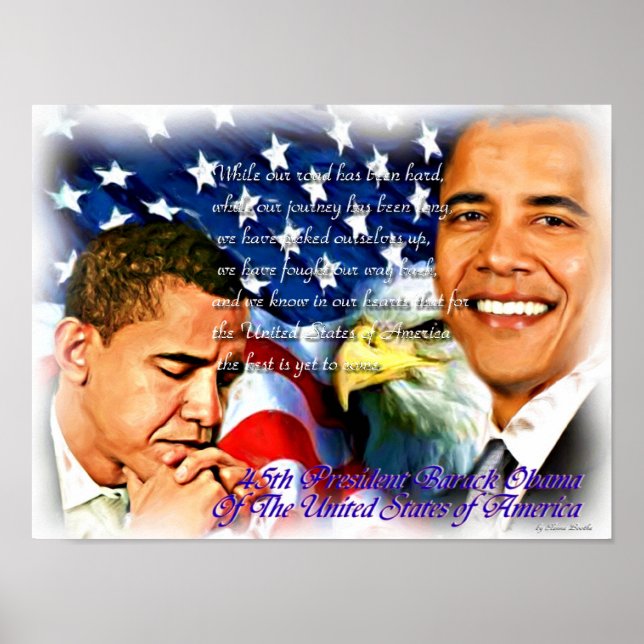 Póster Presidente Barack Obama, 45º Pres_Poster (Frente)