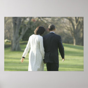 Póster Presidente Barack Obama e Primeira-Dama Michelle