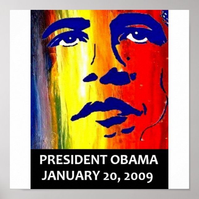 PÓSTER PRESIDENTE BARACK OBAMA INAUGURAÇÃO (Frente)