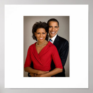 PÓSTER PRESIDENTE BARACK OBAMA & MICHELLE OBAMA
