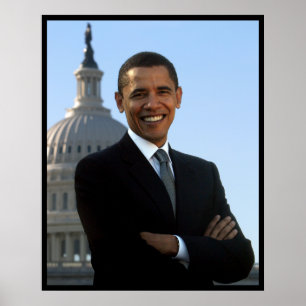 Poster Presidente Barack Obama Senador Retrato