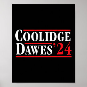 Poster Presidente Calvin Coolidge 1924 - Retro 4 De Julho