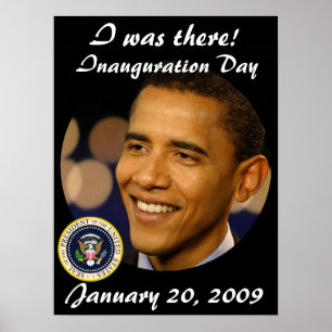 Póster Presidente comemorativo Obama Inauguração