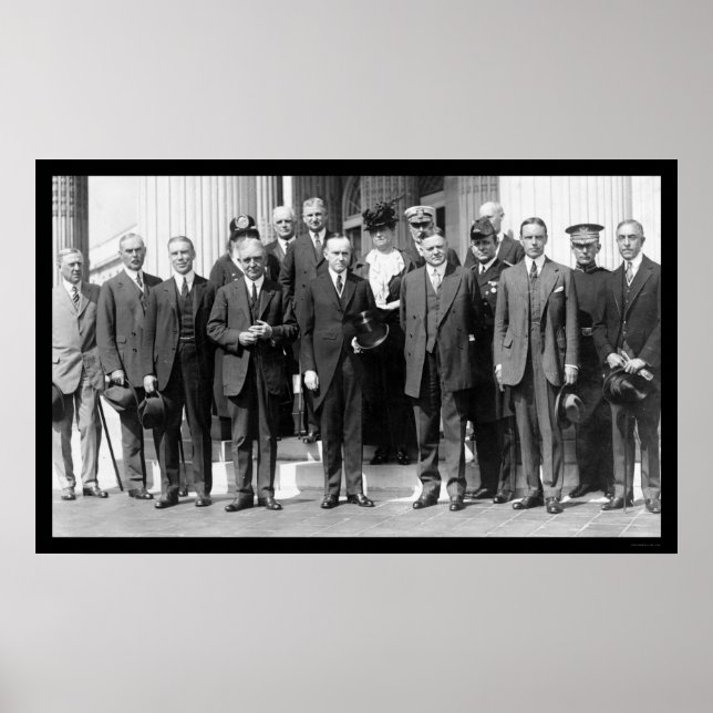 Poster Presidente Coolidge e Herbert Hoover 1923 (Frente)