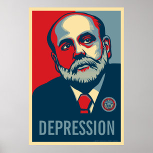 Póster Presidente da Reserva Federal Ben Bernanke Impress
