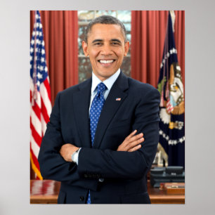 Poster Presidente da Vintage Barack Obama Retrato