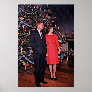 Poster Presidente de Natal John & Jacqueline Kennedy