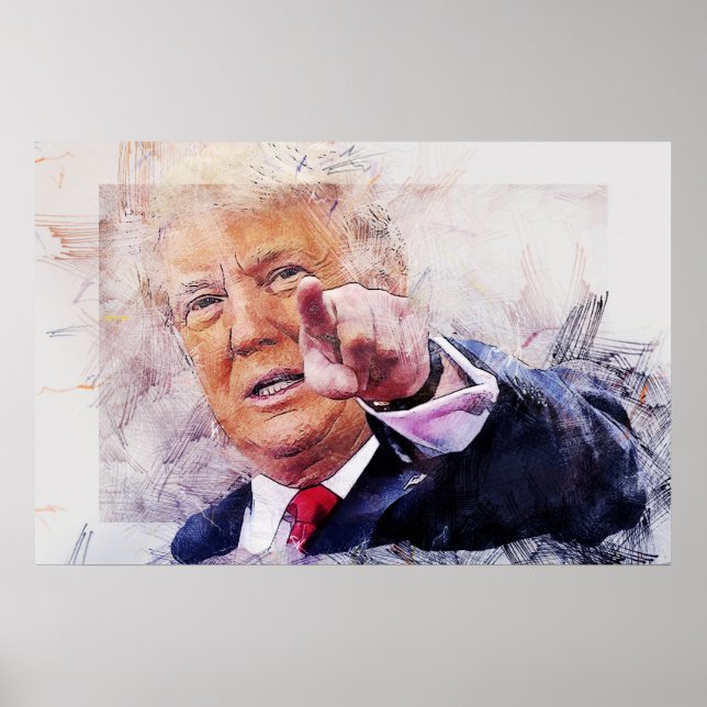 Poster Presidente Donald Trump (Frente)