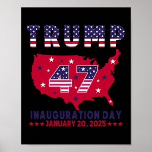 Poster Presidente Donald Trump Inauguração Dia 2025