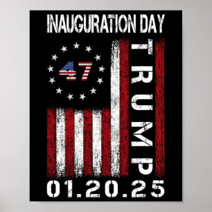 Poster Presidente Donald Trump Inauguração Dia 2025