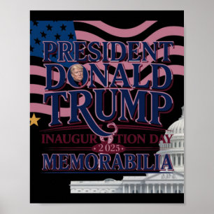 Poster Presidente Donald Trump Inauguração Dia 2025