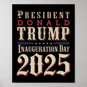Poster Presidente Donald Trump Inauguração Dia 2025 Supo