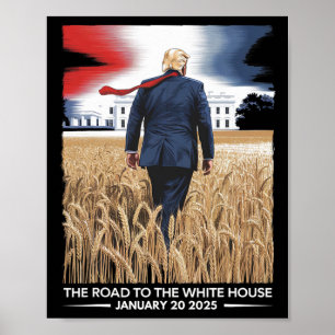Poster Presidente Donald Trump Inauguration Day 2025 Vint