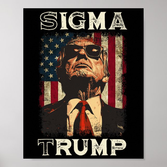 Poster Presidente Donald Trump - Sigma Trump (Frente)