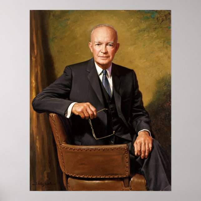 Póster Presidente Dwight D Eisenhower (Frente)
