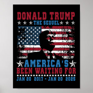 Poster Presidente Engraçado Donald Trump Dia de Inauguraç