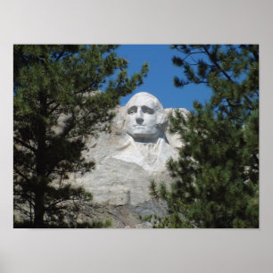 Poster Presidente George Washington, o Monte Rushmore