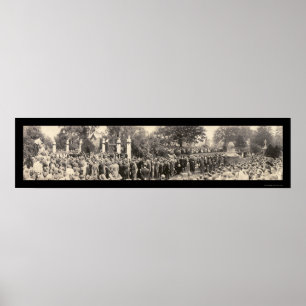 Poster Presidente Harding Funeral Foto 1923