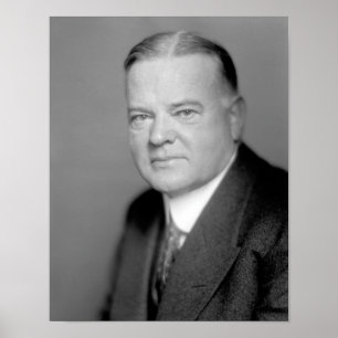 Poster Presidente Herbert Hoover Portrait
